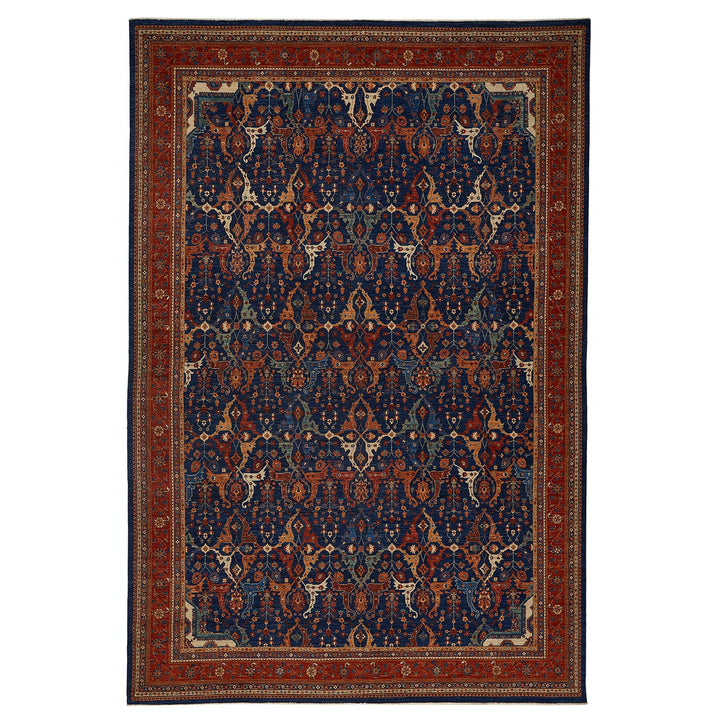 Exquisite Persian rug showcases intricate, vibrant patterns and skilled craftsmanship.