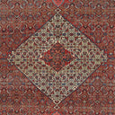 Exquisite Persian rug showcases intricate design and vibrant color palette.