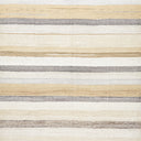 Striped fabric in earthy tones with organic, rustic appearance.