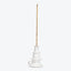 White ceramic candle holder with a brown stick insert.