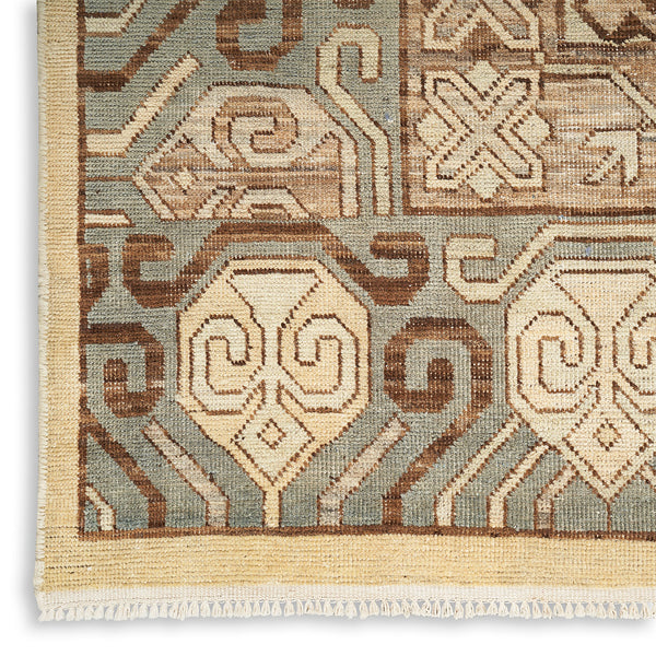 Intricate geometric patterns woven into a high-quality textile masterpiece.
