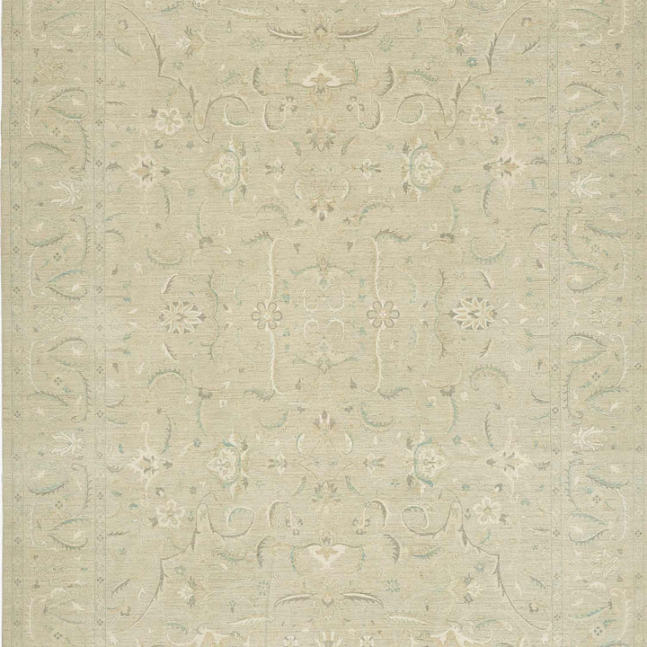 Subtle, elegant damask fabric with floral motifs in muted colors.