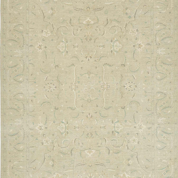 Subtle, elegant damask fabric with floral motifs in muted colors.