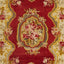 Exquisite, handcrafted textile showcases intricate floral design in rich colors.