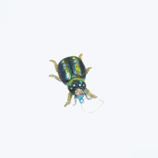 Beetle Ornament Green/Blue