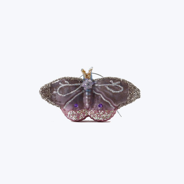 Jeweled Papillon Ornament Purple