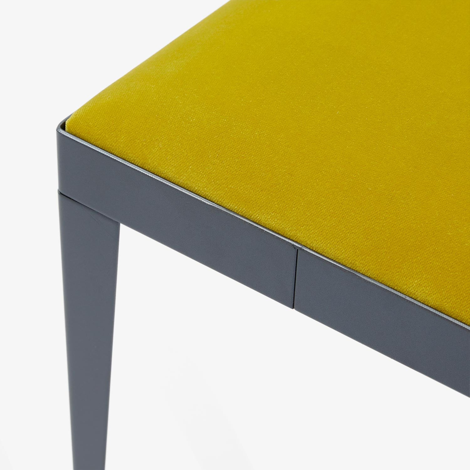 Small Upholstered Bench Yellow