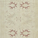 Symmetrical floral pattern on neutral fabric for elegant home décor