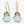Elegant and versatile dangle earrings with stunning aqua gemstone accents.