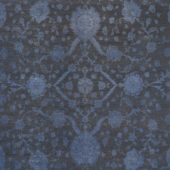 Elegant, high-end textile fabric with intricate floral and geometric pattern.