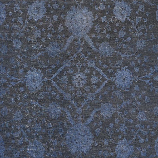 Elegant, high-end textile fabric with intricate floral and geometric pattern.