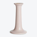 Handcrafted ceramic vase with a delicate pink hue and gold rim