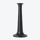 Sleek and minimalist black vase with a slender silhouette.