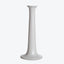 Minimalist white vase with sleek design exudes modern elegance.