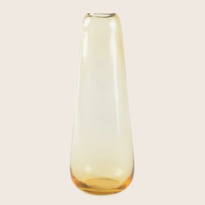 Minimalistic glass vase with gradient color, perfect for any decor.