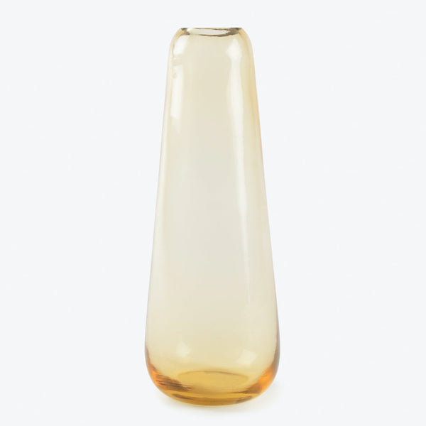 Minimalistic glass vase with gradient color, perfect for any decor.