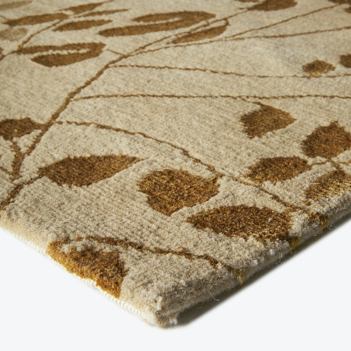 Close-up of high-quality carpet with plush texture and modern design.