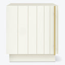 Minimalist representation of a closed book with golden bookmark.