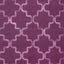 Geometric fabric with quilted look in deep purple hues.