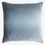 Square decorative pillow with wood grain pattern in calming blue.