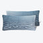 Two matching rectangular pillows with a soothing wood grain pattern.
