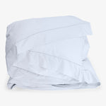 Crisp and pristine white duvet set showcasing clean and simple design.
