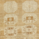 Vintage woven fabric or tapestry with symmetrical geometric patterns.