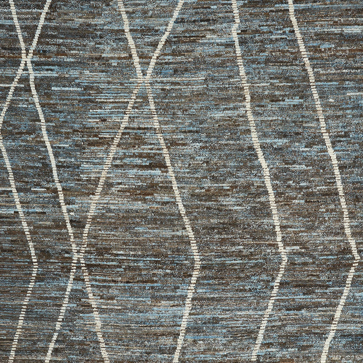 Intricate woven pattern with contrasting dark and light hues.