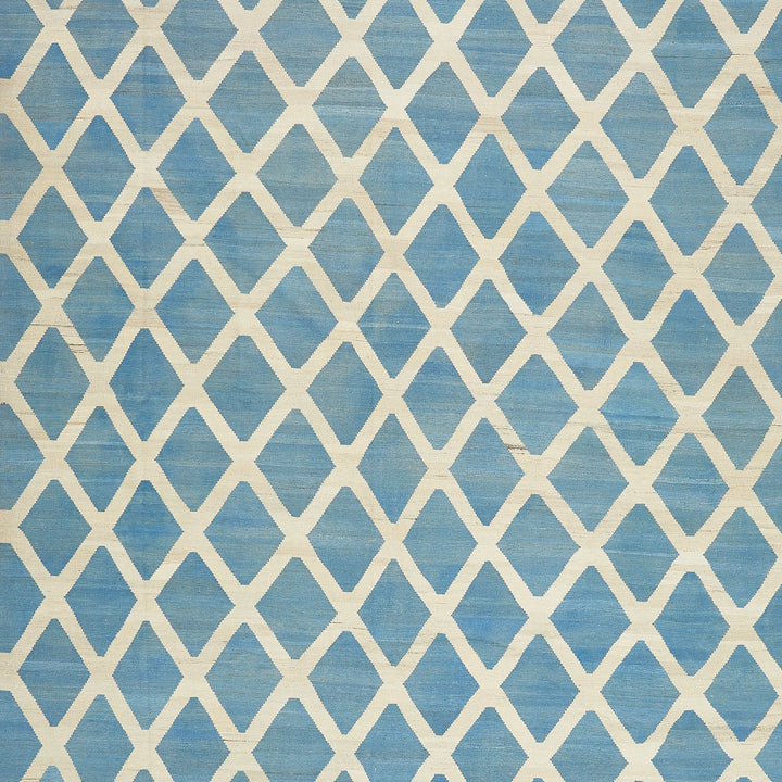 Textured fabric with repeating diamond pattern, offering casual elegance.