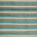 Striped fabric pattern with alternating shades of blue, teal, and brown.
