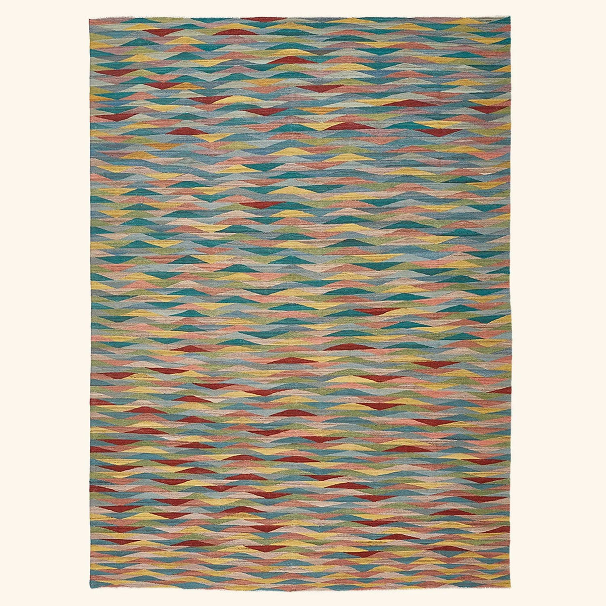 Turkish Flatweave Wool Rug 101" x 13