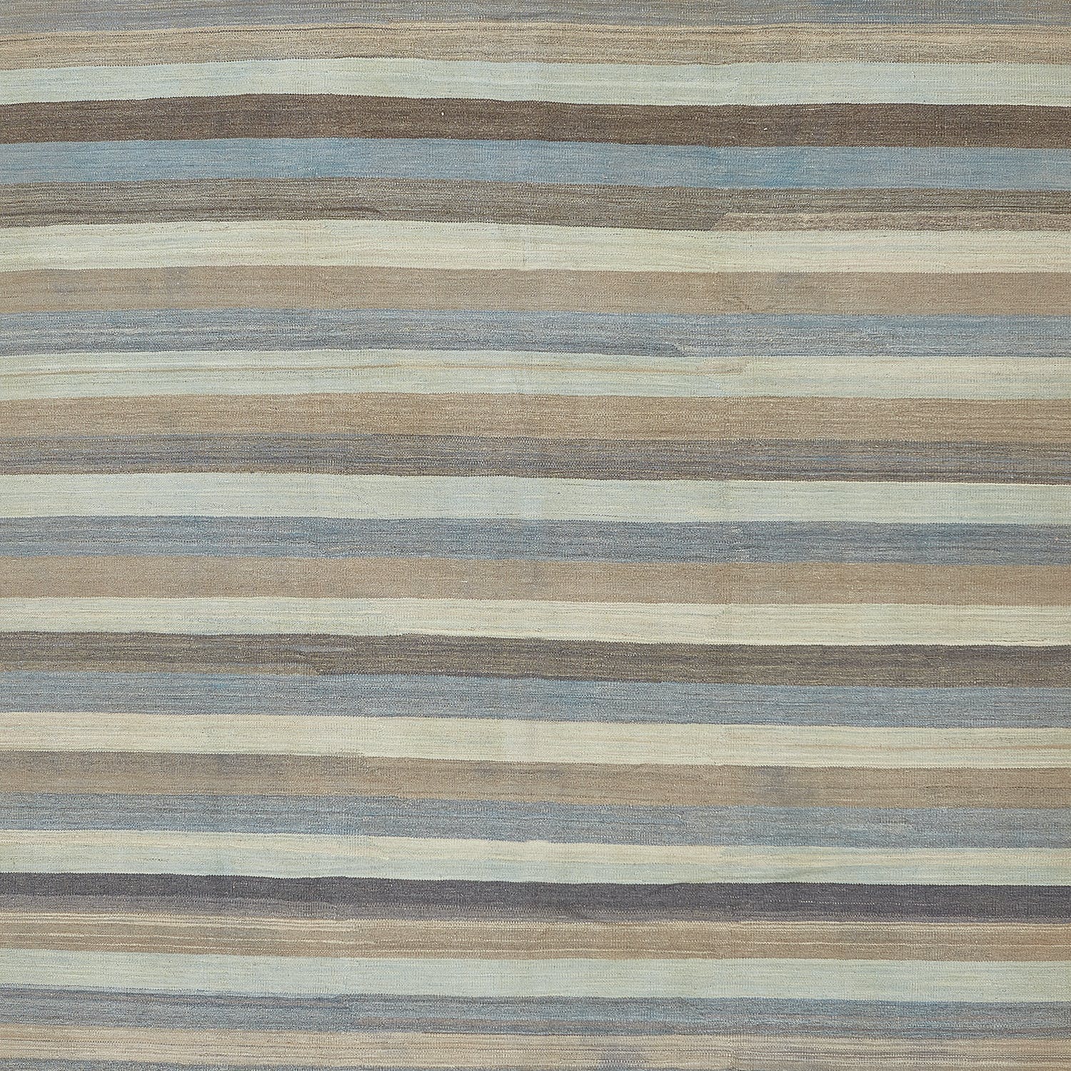 Horizontal striped fabric with varied colors and smooth texture pattern.