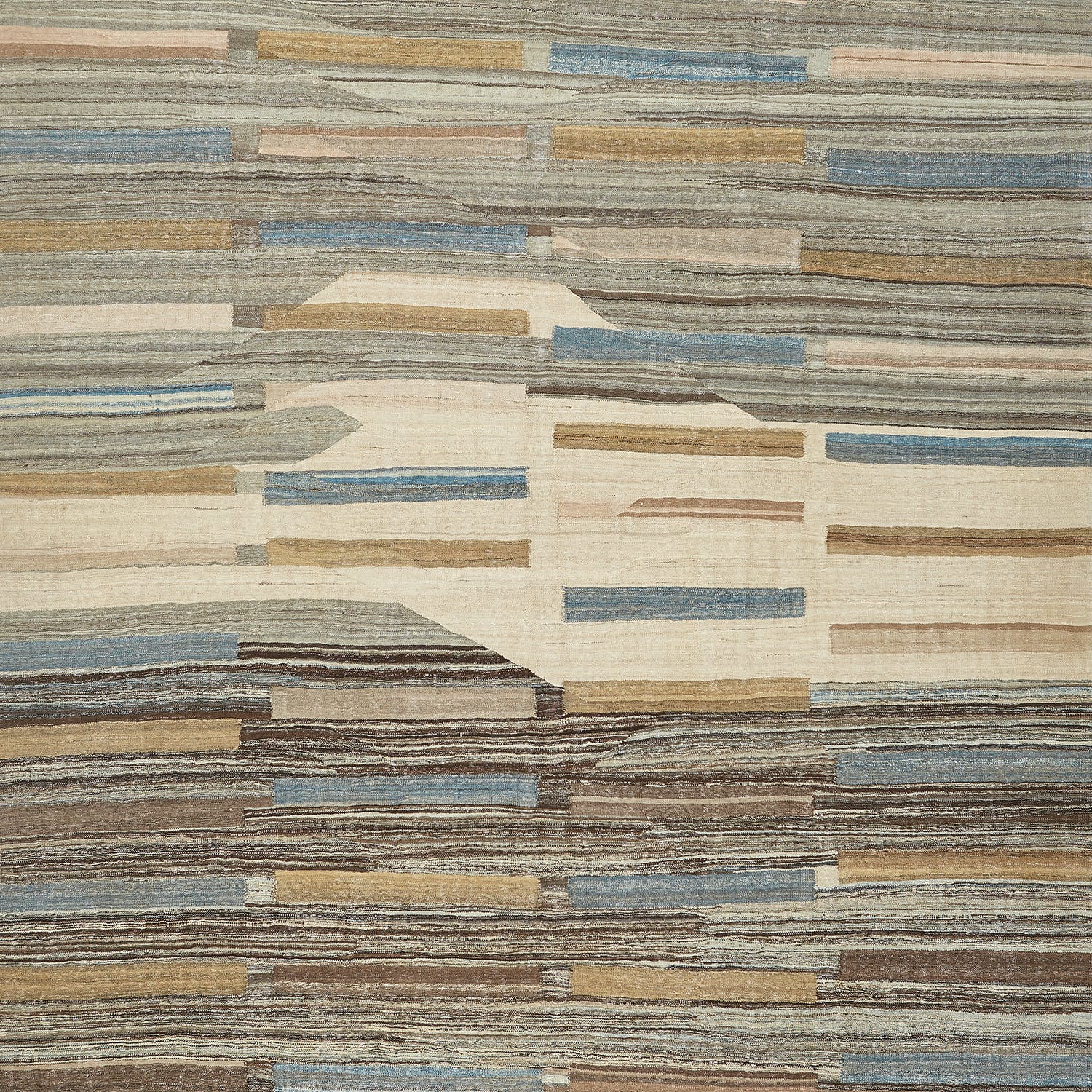 Abstract natural pattern with rhythmic lines and earthy color palette.