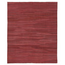 Red Turkish Flatweave Wool Rug - 8'2" x 9'11"