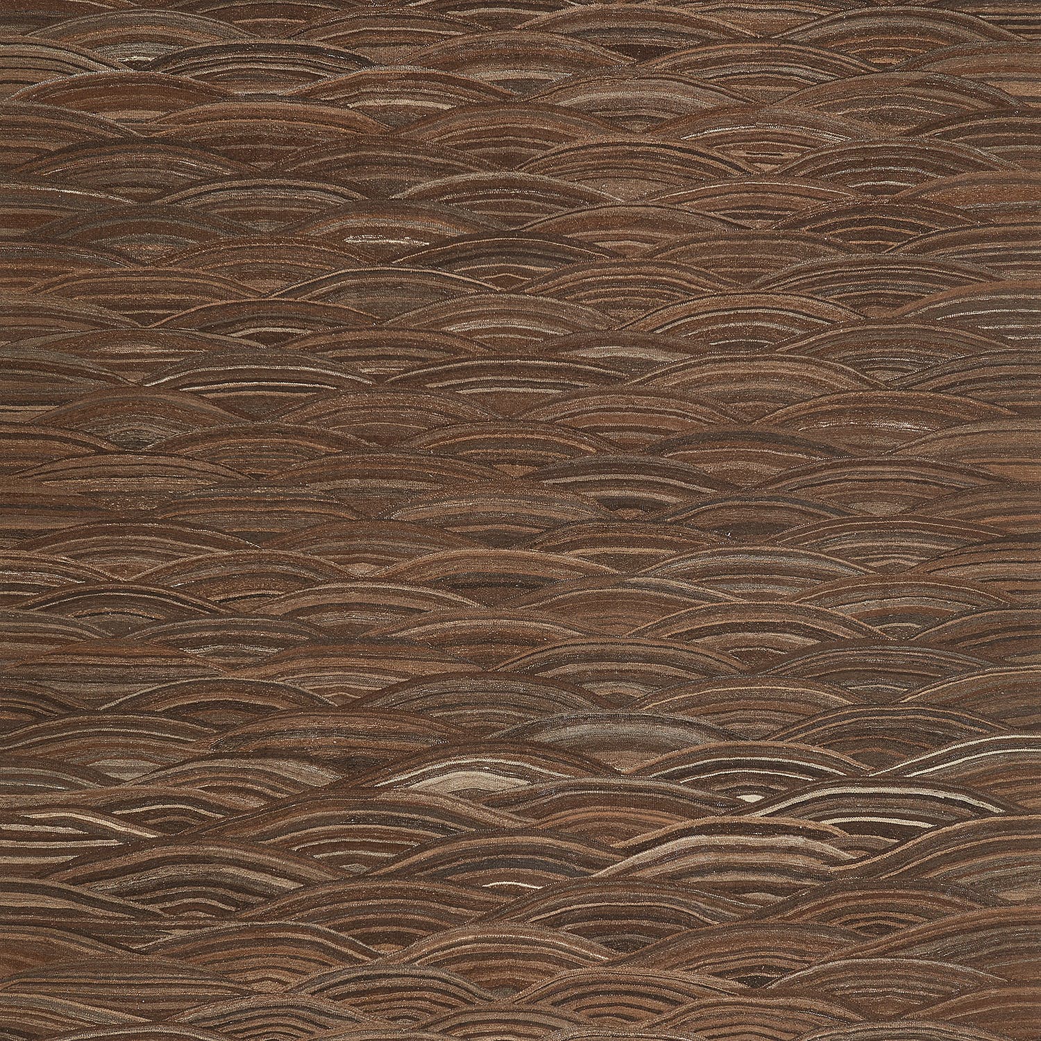 Intricate wood grain pattern with undulating lines and warm tones.