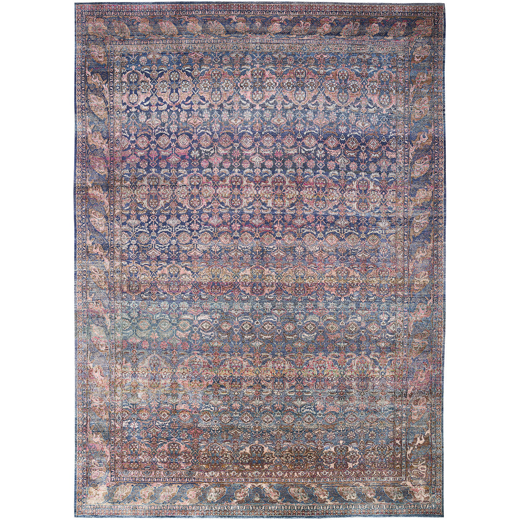 Exquisite handwoven rug showcasing intricate floral motifs in vibrant hues.