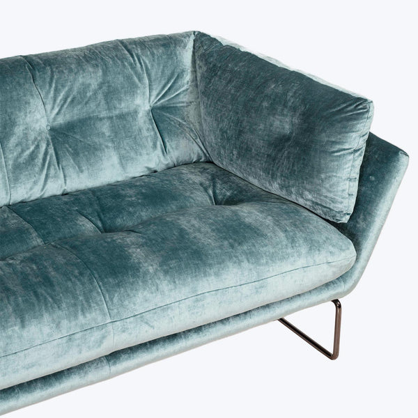 Sab Ny Suite Textured Velvet Apartment Sofa Default Title