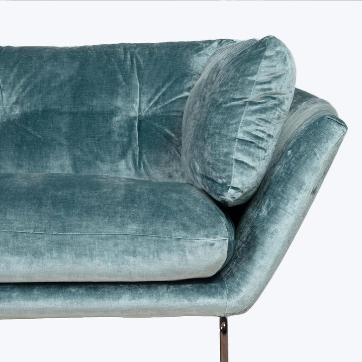 Sab Ny Suite Textured Velvet Apartment Sofa Default Title