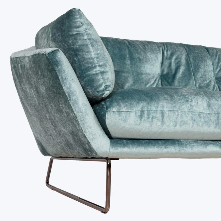 Sab Ny Suite Textured Velvet Apartment Sofa Default Title