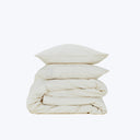 Essential Percale Duvet Cover Ivory-King