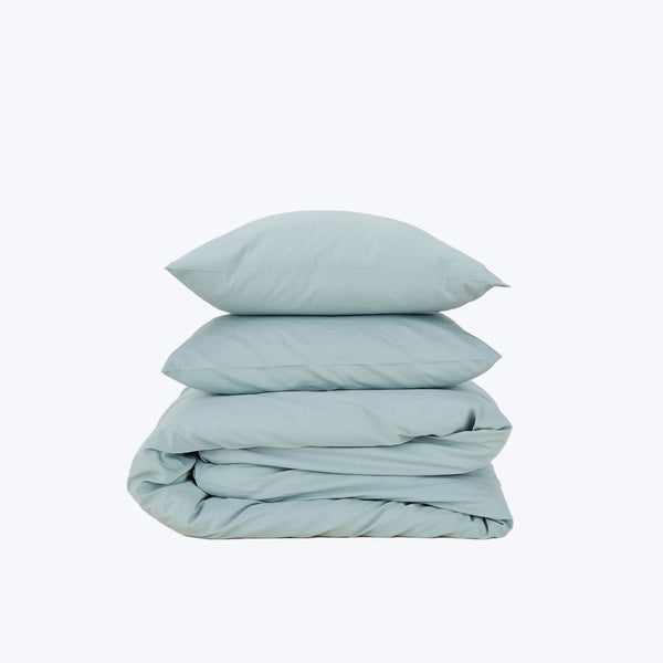 Essential Percale Duvet Cover Sky-King