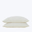 Essential Percale Sheet Ivory Pillowcases / King