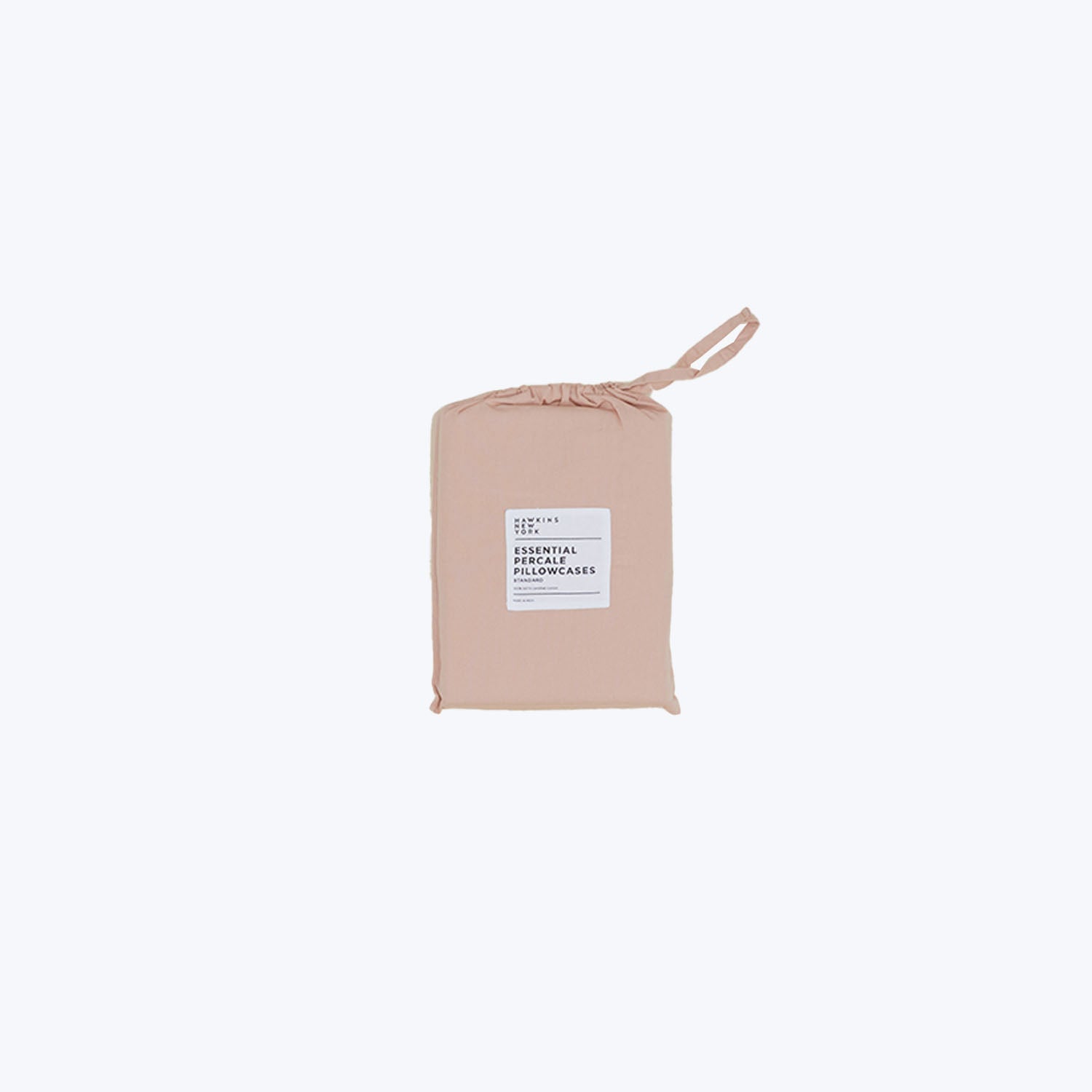 Essential Percale Sheet Set Blush-Pillowcases-Standard