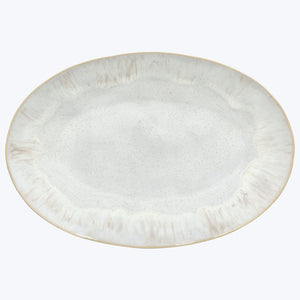 18" Oval Platter-Sand Beige