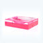 Modern, sleek and minimalistic pink acrylic ashtray by Alexandra Von Furstenberg