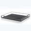 Modern, minimalist tray with sleek acrylic design and glossy finish.