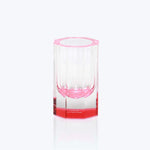 Clear Rose Bolt Vase-Rose-Small