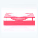 Modern, transparent pink acrylic tray by Alexandra von Furstenberg