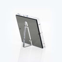 Modern and minimalist freestanding picture frame with adjustable display angle.