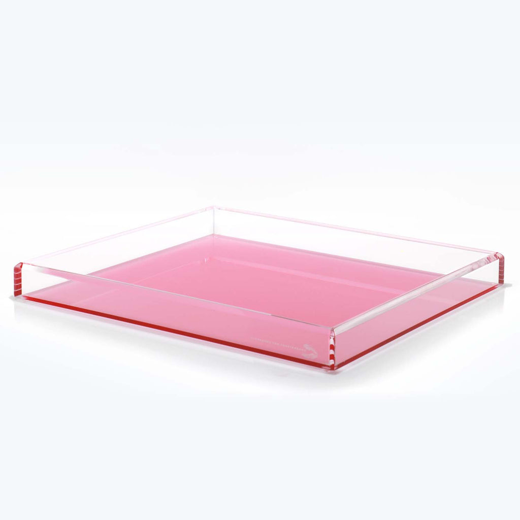 Clear Rose Tray-Rose-Small